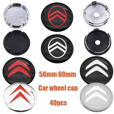 40 stuks 3D 56mm 60mm logo Auto wieldop Wielnaafdop velg auto tuning stofwerende embleemhoezen styling accessoires