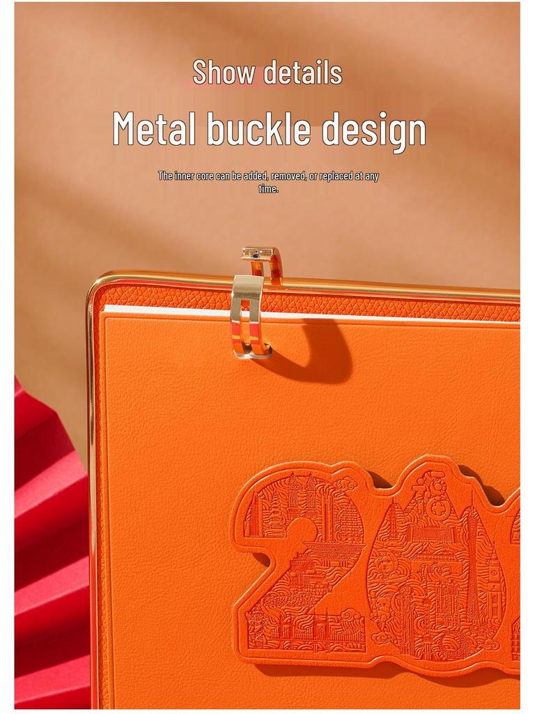 2026 Creative Leather Desktop Calendar with Custom Logo