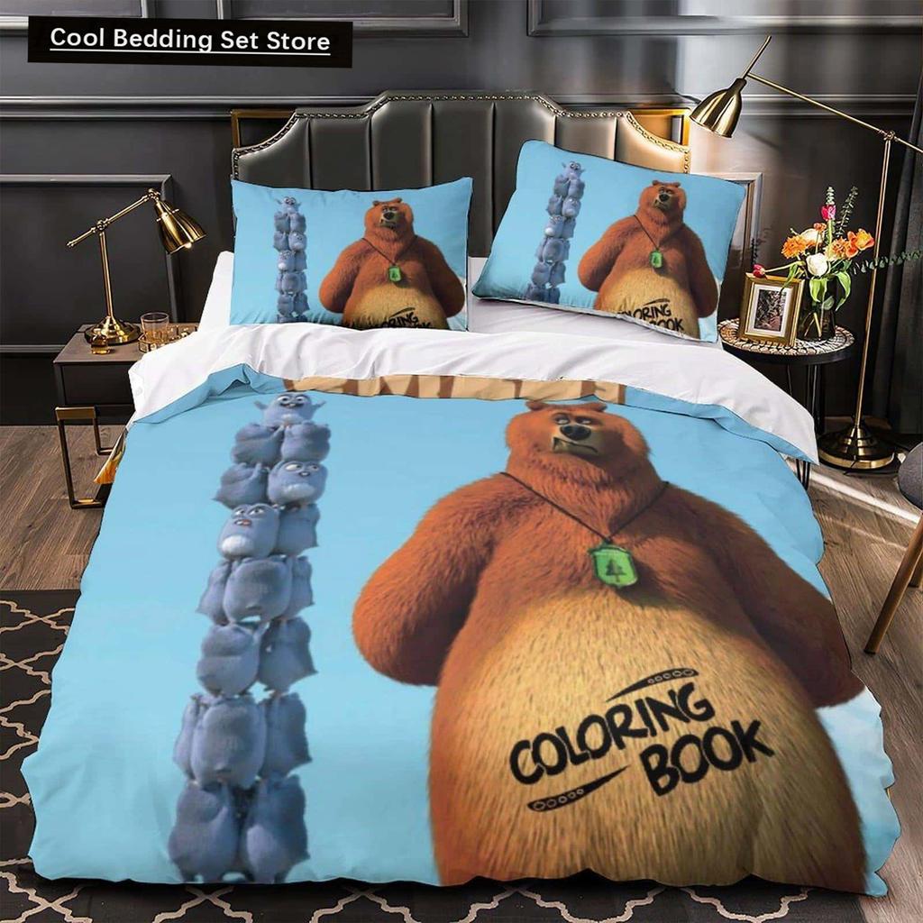 3D Printed Anime Grizzy and the Lemmings Bedding Set Single Twin Full Queen King Size Bed Set Adult Kid Bedroom Duvet Cover Sets