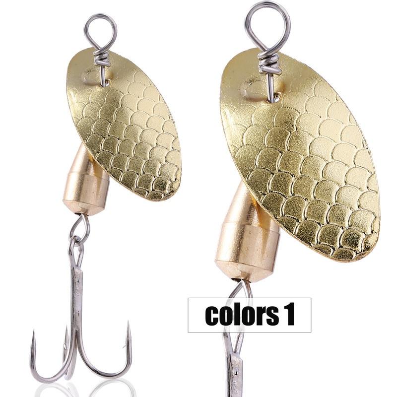 5 sztuk Spinner Bait Hards Metalowa przynęta z pudełkiem wędkarskim na pstrąga łososia Przynęty wędkarskie z torfu