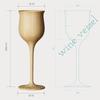 RIVERET Wine Vessels, 200ml, Pair, Bamboo, Dishwasher Safe, White/Brown, RV-113WB