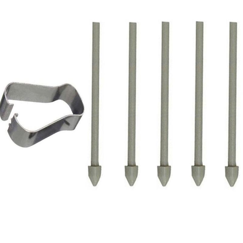 Lämplig för Samsung stylus refill S6s7+S21Ultra note10 note20 pennspets S penna spets Helt svart (5