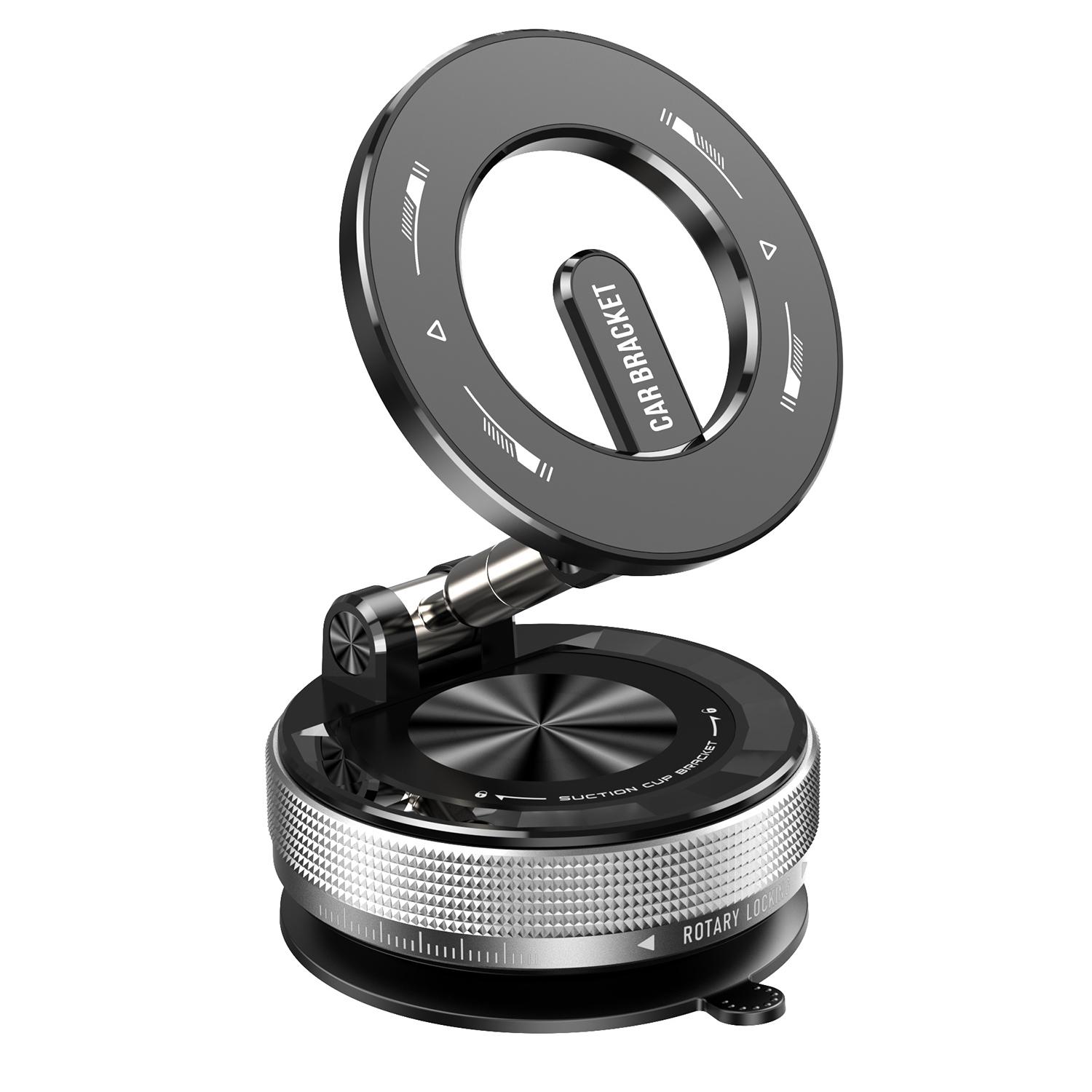 

SD08 Multifunctional Vacuum Suction Phone Holder 360 Degree Rotation Magnetic Car Mount Foldable Stand A