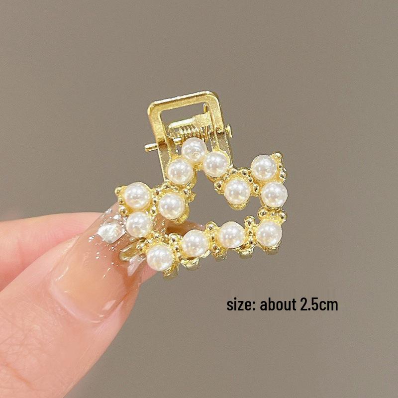 Mini Rhinestone Bow Hair Clip - Korean Style Accessory for Bangs