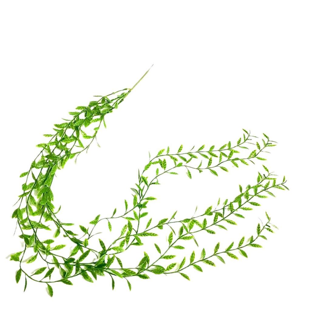 Green Willow Leaf Dragon Ceiling Rattan Wall Hanging Plant Decoration.