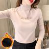 Half High Collar Undershirt Long Sleeved T-shirt Women's Top