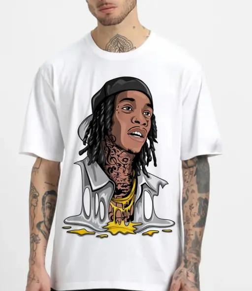 Карикатура Wiz Khalifa белая футболка с коротким рукавом Все размеры S-45XL JM789 Унисекс футболка S