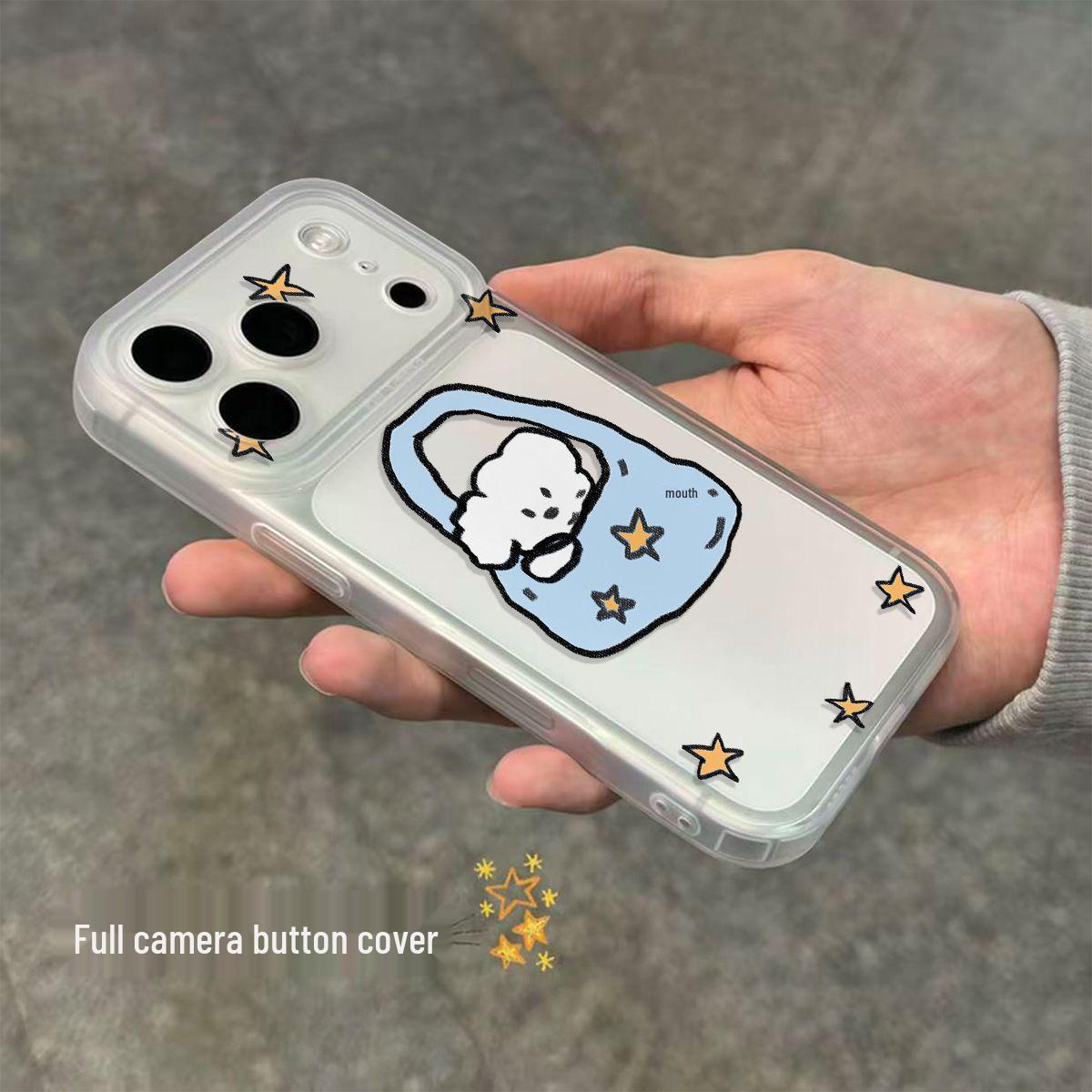 

Star Bag Small Dog Apple Phone Case: Fits 17 Pro Max, 13, 15 & 16 with Integrated Camera Protection. iPhone 14 Pro