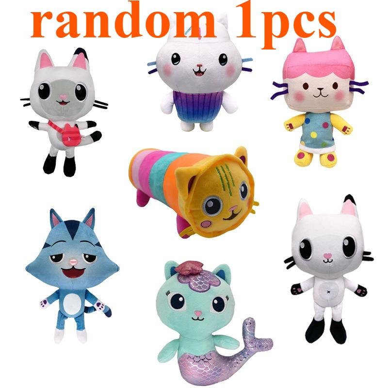 Stofftier Rucksack Katze Kuchen Katze Meerjungfrau DJ Katze Schelmische Katze Stofftier Tier Kinder Weihnachtsgeschenk Heimdeko