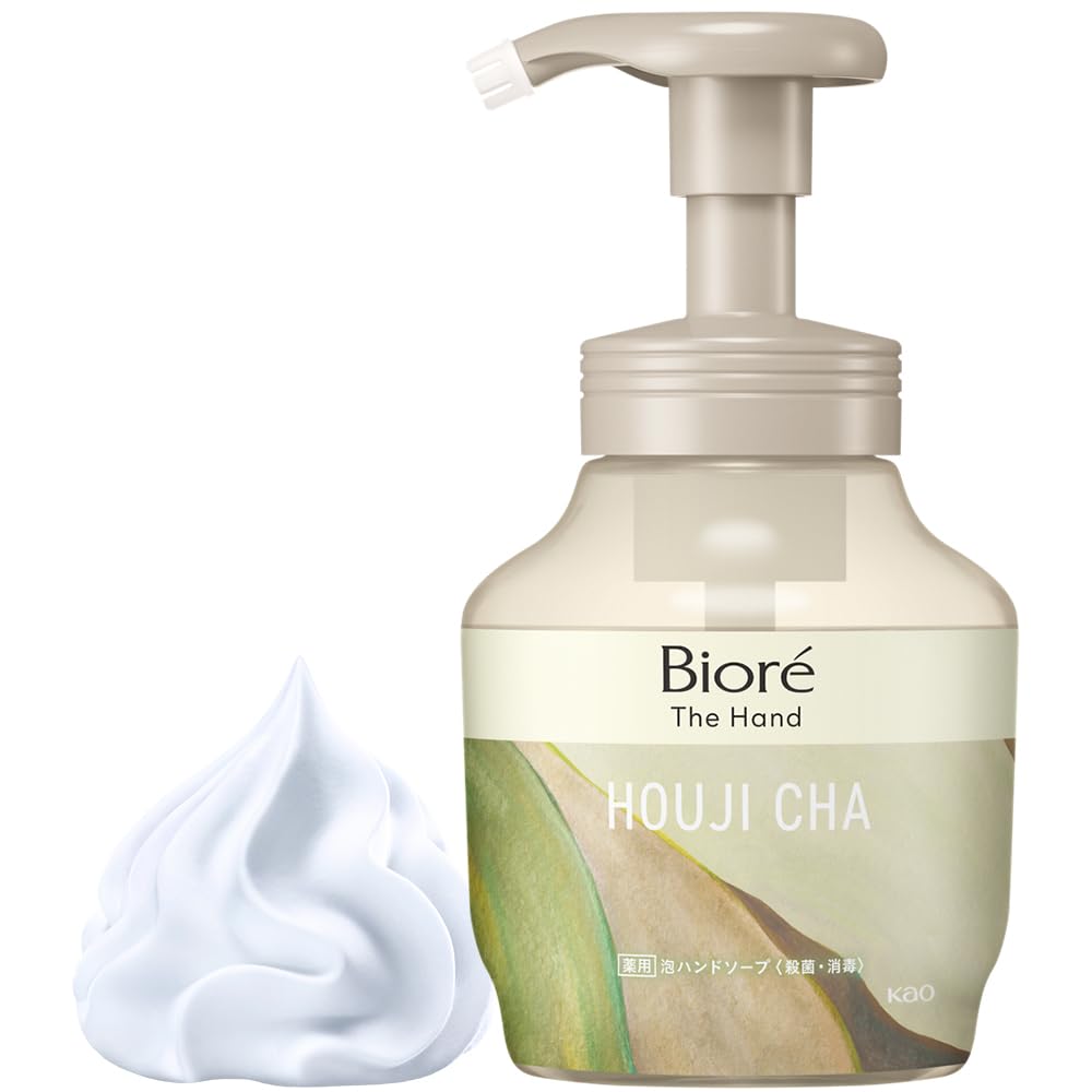 Biore The Hand Foaming Hand Rich Roasted Green Tea Scent for Tranquility and 280ml Soap, Relaxation, Pump, [Quasi-drug] бежевый