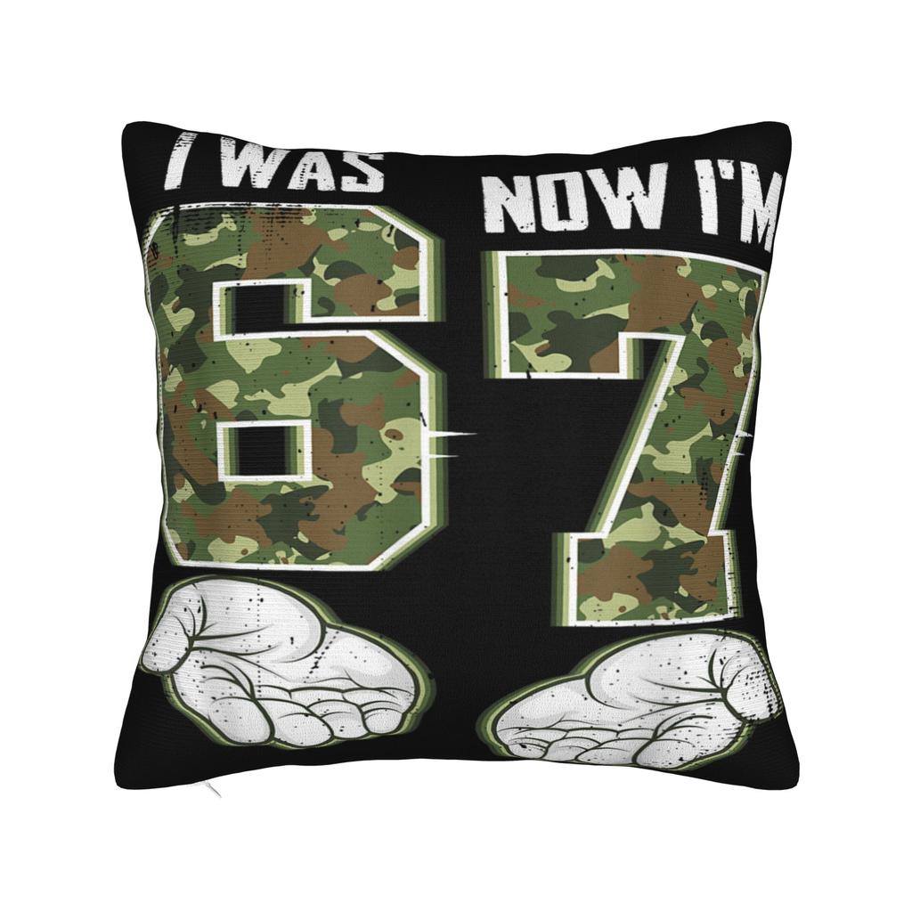 Pillow Case I Was 6 Now Im 7 Six Seven 7 Years Old 67 Birthday Brainrot Pillow Cover For Chair Sofa Home Decor Cute Pillowcases