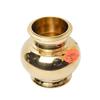 Bhimonee Decor | Pure Brass Matka Design Lota | Traditional Lutiya Kalash for Pooja & Rituals | 3.15-Inch Heavy Brass Water Pot