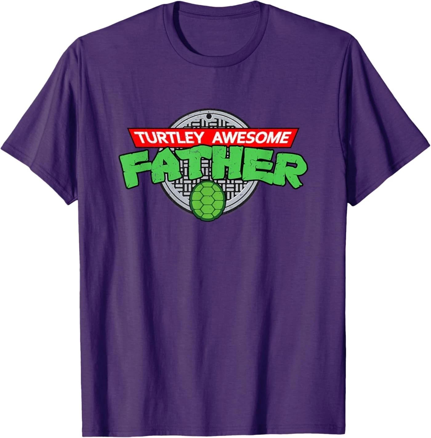 Turtley Awesome Father - Totally Cartoon Ninja Father s Day Unisex T-Shirt S