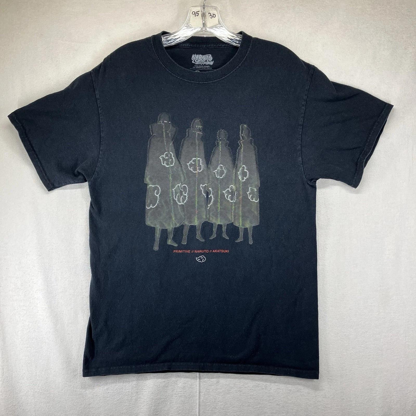 Vintage Primitive x Naruto T Shirt Lantern Fade Black Akatsuki Medium Skateboard S