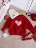 2025 Winter Velvet Hoodie Family Set: Mother & Child Matching Outfits for Stylish 100-Day Photo Shoots