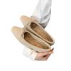 Sanfte Retro-Woll-Einzelschuhe Damen Schleife Flachboden-Ballett-Damenschuhe Herbst und Winter Samt Warm Oma-Schuhe