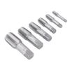 6Pcs Pipe Tap NPT 1in 3 4in 1 2in 3 8in 1 4in 1 8in Carbon Steel Thread Tapping Tool Kit for PVC Pipe