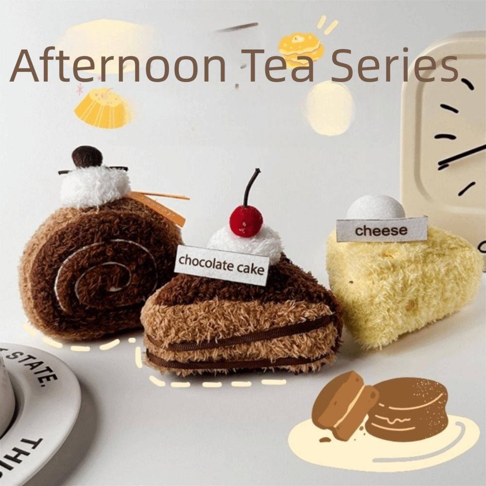 Multicolor Afternoon Tea Plush Doll 10cm-13cm Plush Doll Toy Creative Dessert Doll  Home Decoration