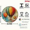 Retro Hot Air Balloon Metal Wall Poster Decor for Living Room