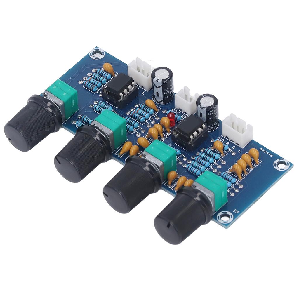 Preamp Module Dual Channel Preamplifier Tone Board for Digital Amplifier DC 12V‑24V