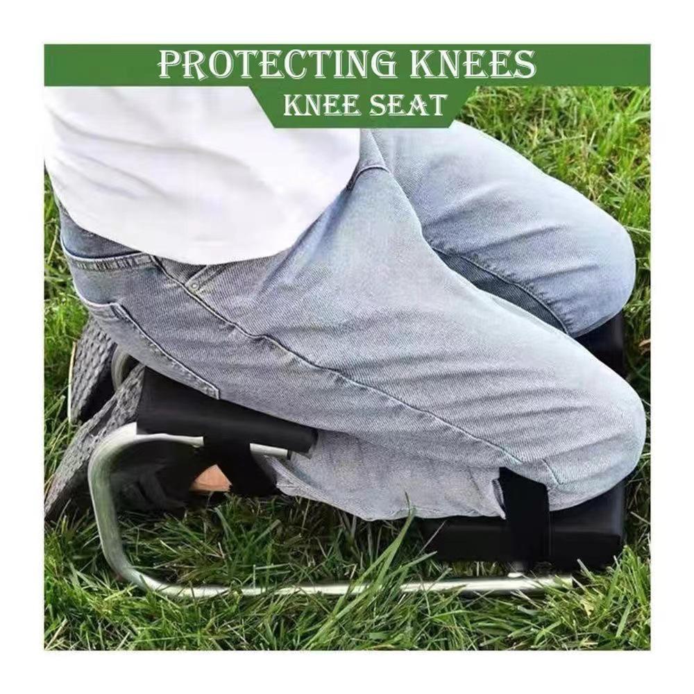 Ergonomic Garlic Picker & Kneeling Pad: Mobile Garden Work Bench To Relieve Knee Pressure