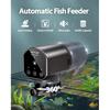Automatic Fish Feeder Dispenser for Aquarium: 200ml Large Capacity Auto Feeders for Small Tank Turtle Betta Koi - Battery Food Feeding Timer for