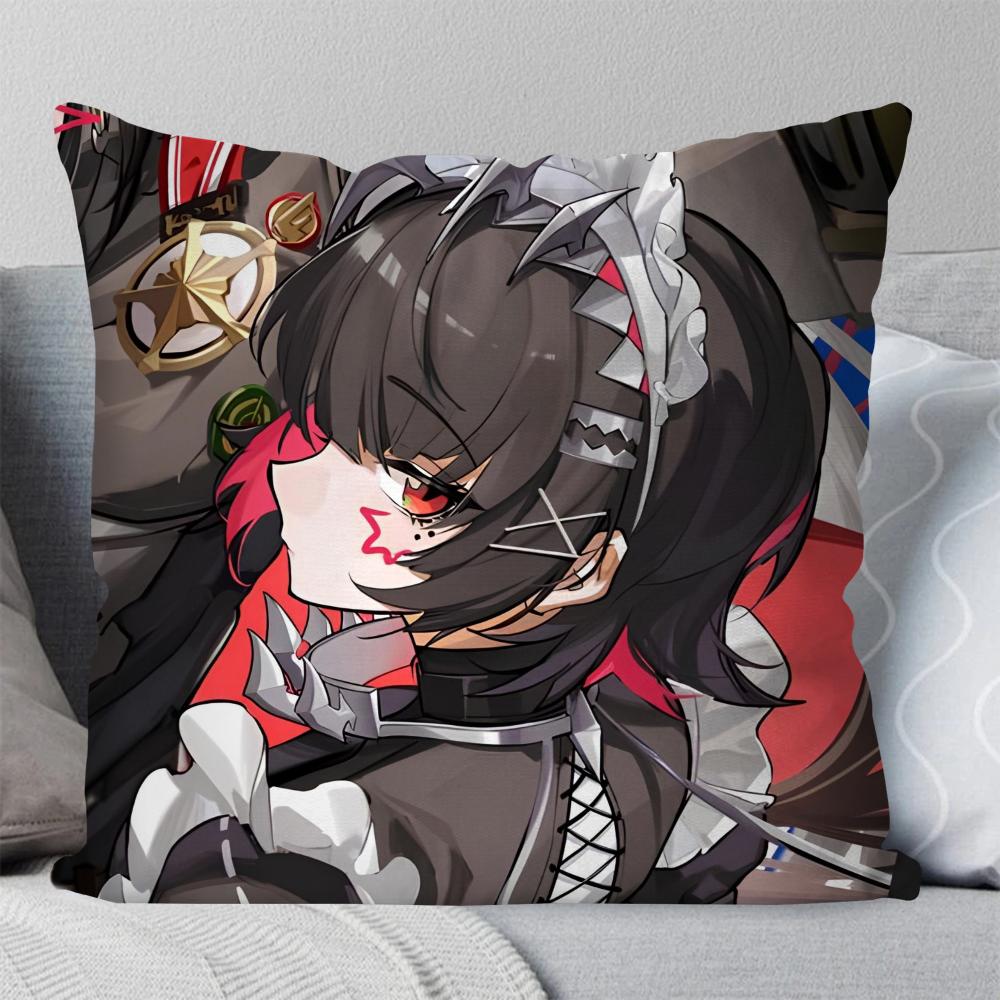 Spiel Zenless Zone Zero Ellen Joe Kissenbezug Quadratisches Kissen Schlafzimmer Sofa Freizeit Komfort Kissen Wohnzimmer Heimdekoration 40X40