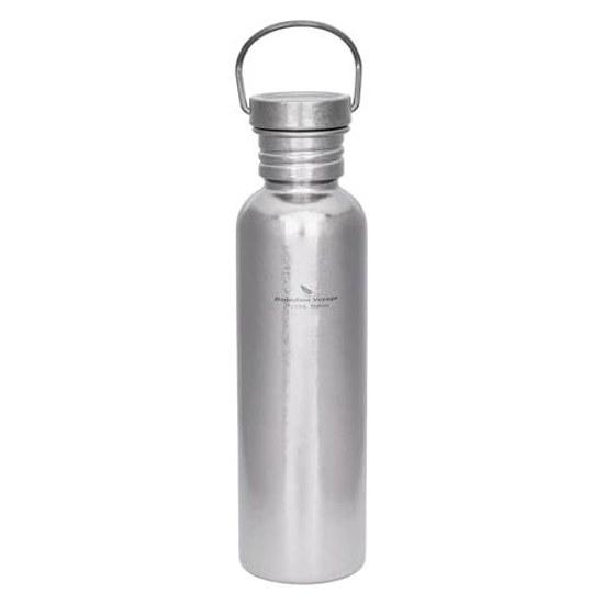 Boundless Voyage Titanium Sports Water Bottle Wide Mouth 750ml Single Layer Direct Drinking Fireproof Lightweight Durable Rustproof Campfire Climbing