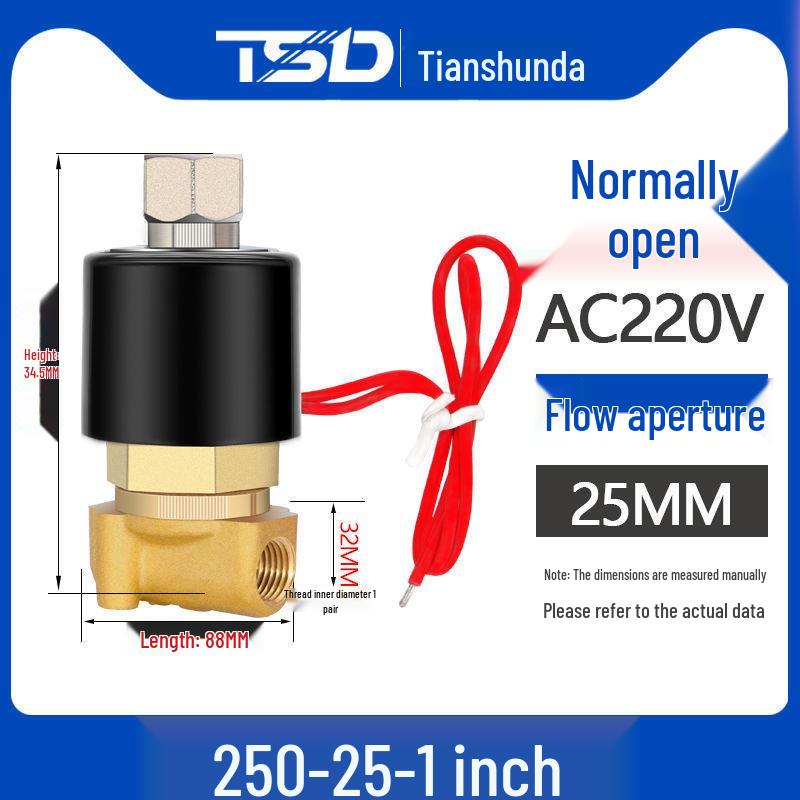 

Електричний соленоїдний клапан: 12В/24В/220В Нормально Закритий, Сумісний з 4-6 Точками та 1-дюймовою Мідною Водопровідною Трубою