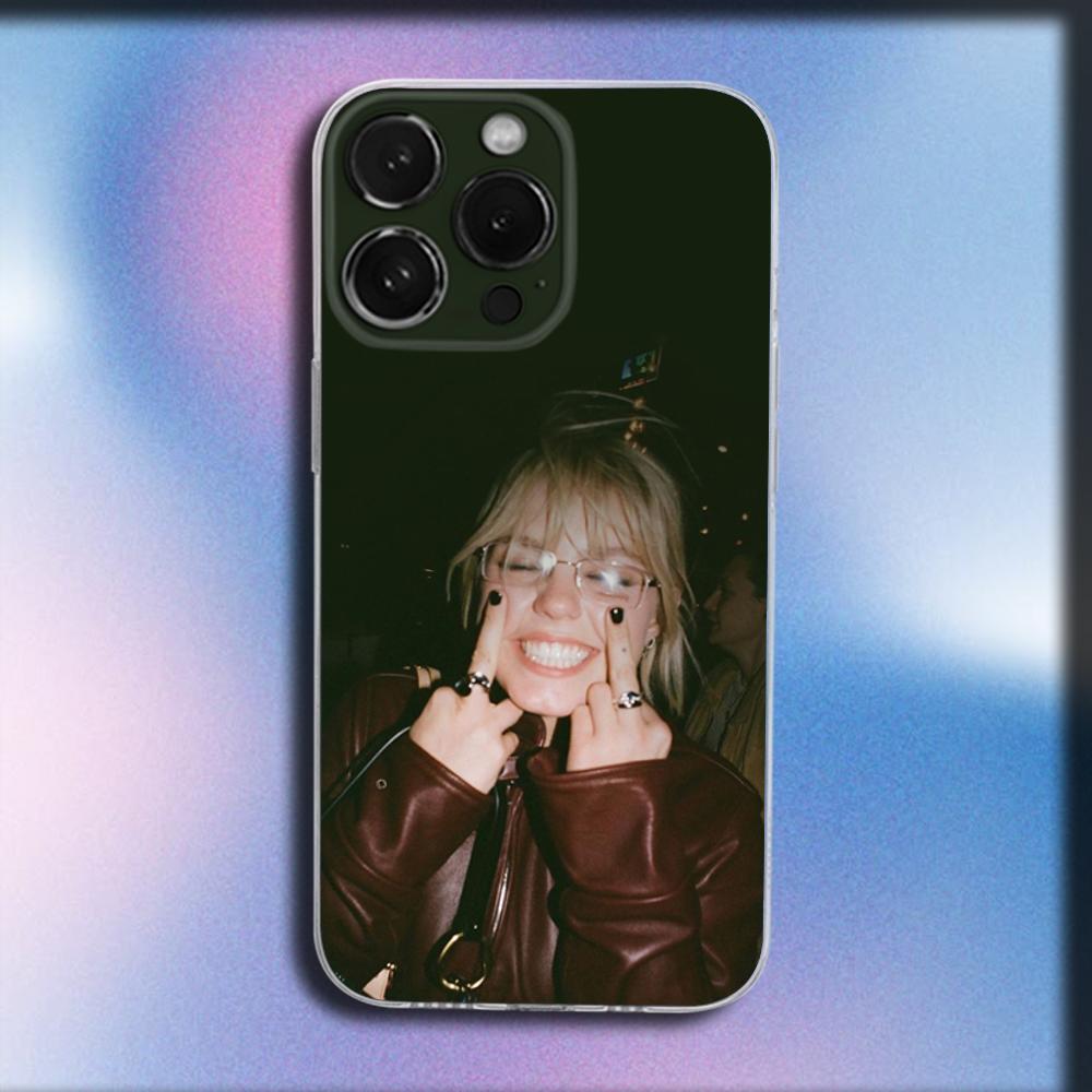 Singer R-Renee Rapp Phone Case For iPhone 16,15,14,13,12,11 Plus,Pro,Max,XR,XS,X,Plus,SE,Mini Transparent Soft Cover