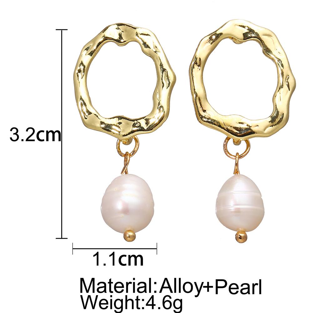 Women Retro Elegant Concise Imitation Pearl Earrings