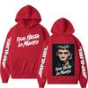 Rapper Anuel Pullover Real Hasta La Muerte print Autumn fleece hoodie Regular Long Sleeve clothes Fashion Streetwear Sportwear