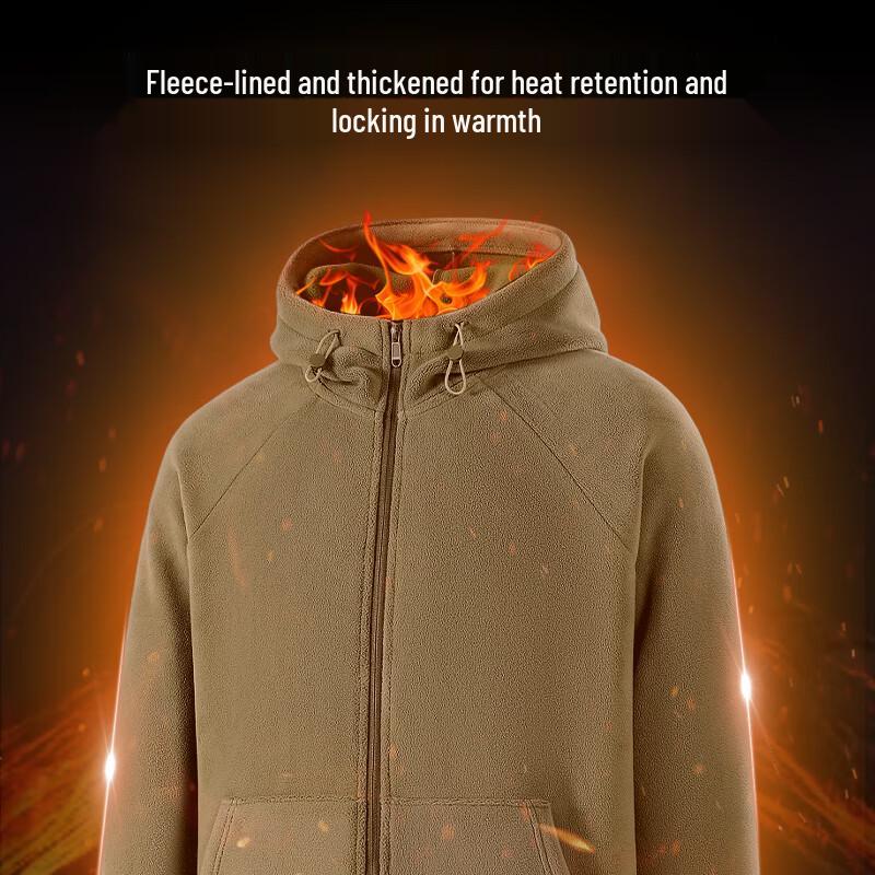 Baleno Men's Sherpa Fleece Hooded Jacket