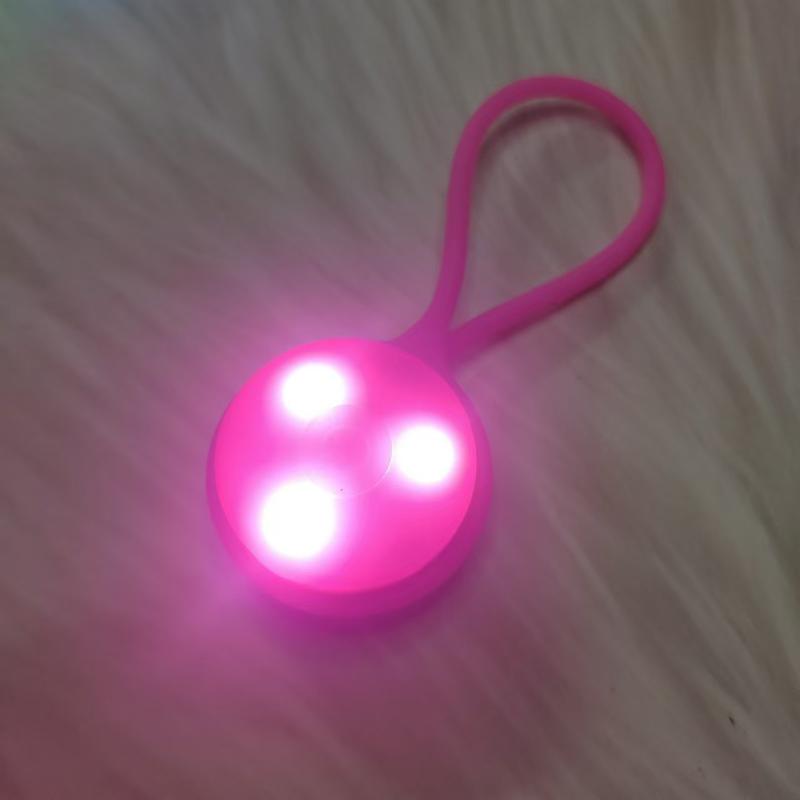 1Pcs Silicone Led Night Outdoor Backpack Lights Running Warning Light Camping Riding Wind Rope Light Travel Equipment Tool