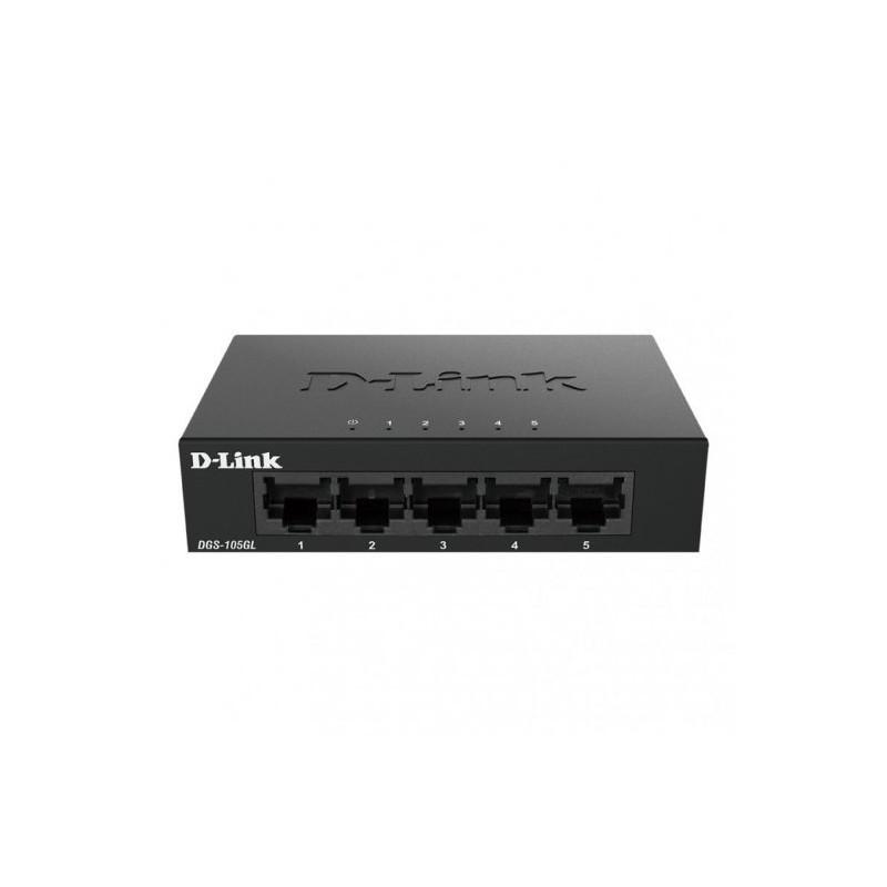 D-Link Switch 5 Puertos Gigabit 10/100/1000 Mbps-DGS-105GL