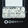 500Pcs 8 Sizes Plane Spacer Flat Insulation Gasket Ring New Nylon Washer
