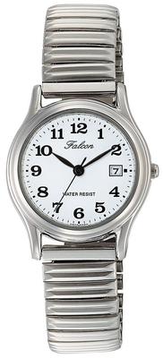 Armbanduhr Analog Wasserdicht Datum Metallband Weiß [Citizen Q&Q] D015-204 Damen