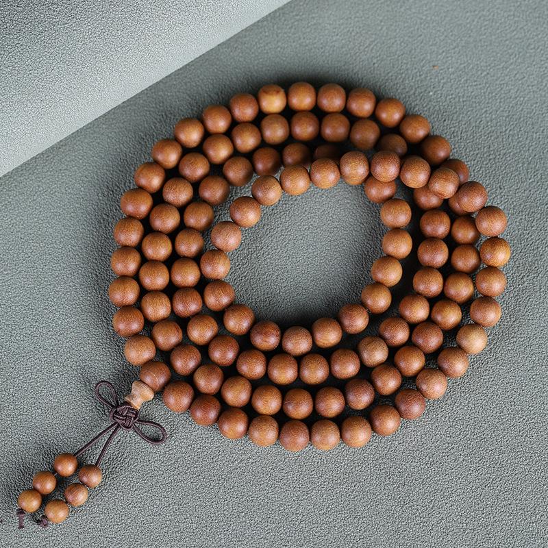 Barbie Sandalwood Bracelet 2.0: Men’s & Women’s 108-Bead Buddhist Prayer Beads, Couple Style Hand Jewelry.