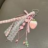 Bag Decoration Strawberry Bag Charms Girl Heart Girl Sweet  Key Chain  Birthday Kids Gift