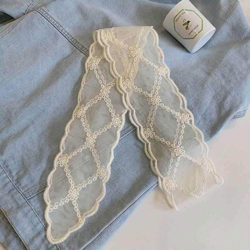 Multi-Functional Lace Scarf Pastoral Bandana Scarves Fashion Fairy Hair Tie  for Women Girls