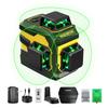 IKOVWUK Green Laser Level 12-Line 3x360 Self-Leveling 5200mAh Battery B1-12