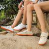 2025 new men's and women's wide last shoes comfortable wide head shoes breathable soft sole couple fly knitting sports fitness barefoot shoes