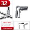 1Pcs 20/25/32mm Pipe Joint Carbon Steel Galvanized Fixed Clamp New Rod Support Rack  Clothes Display
