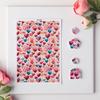 Heart Series Pattern Watercolor Transfer Paper for Polymer Clay Soft Pottery Pendant Earrings Jewelry Making Stickers Decor Tool