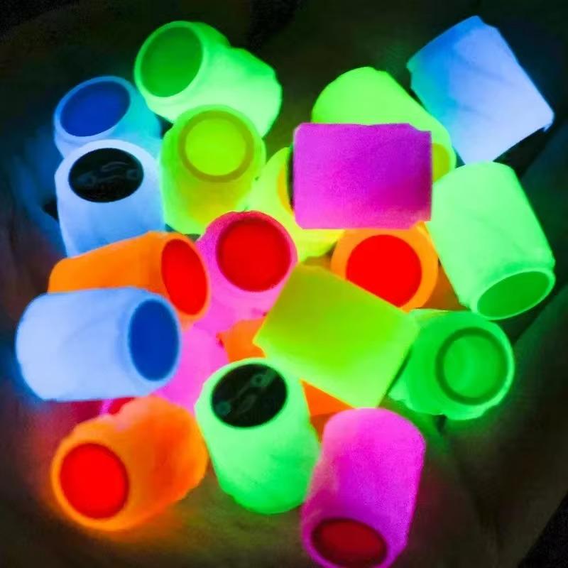 Capace de supapă luminoase pentru anvelope de mașină, decor strălucitor de noapte, mașină, motocicletă, butuc de roată de bicicletă, capac de supapă, accesorii pentru stilul anvelopei de mașină