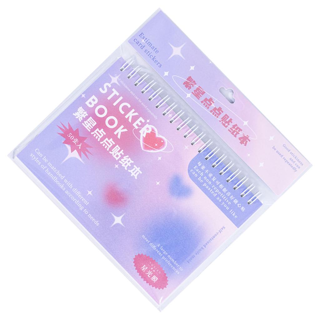 Decorative Stickers Multiple Patterns Laptop Skateboard Coil Sticker Book for Handbook Notebook