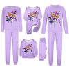 Conjuntos de pijamas combinando para a família, roupas de lazer, blusas de manga comprida combinando para a família + conjunto de calças