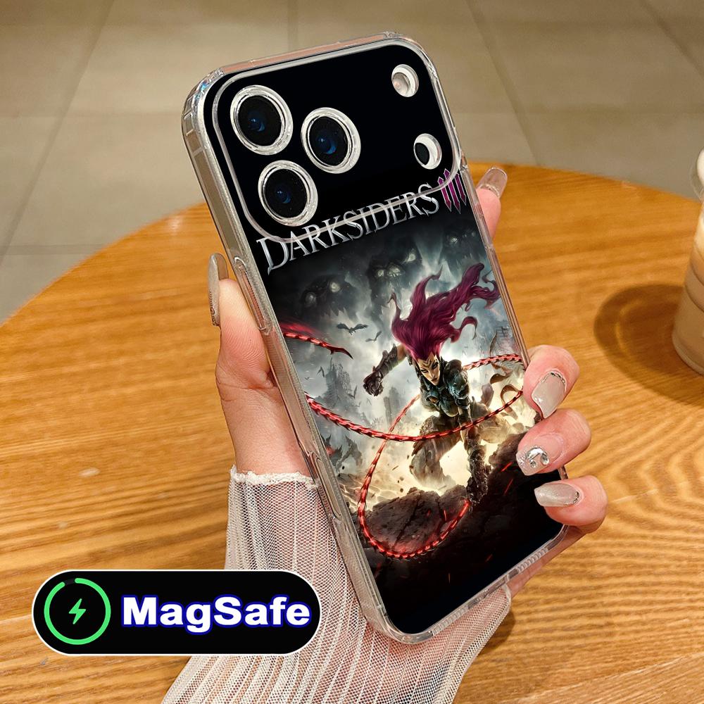 Game Darksiders Mobile Phone Case for iPhone 17 16 15 14 13 12 11 Air Pro Max Plus Mini Magsafe Clear Colorful Cover Pretty