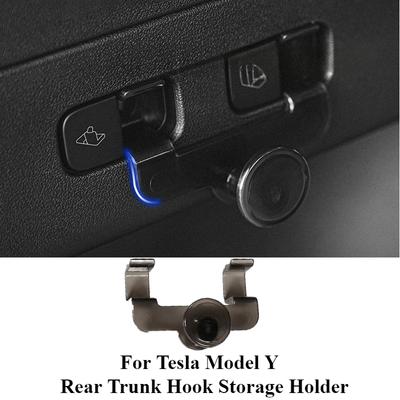 Tesla Model Y Kargo Bakkal Alışveriş Çantası Tutucu Şemsiye Askısı Depolama Araç İç Aksesuarları İçin Arka Bagaj Kancası Koltuk Düğmesi