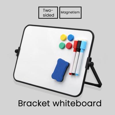 Magnetic Dry Erase Board with Stand Desktop Double-Sided White Board with Markers Eraser Magnets for Home Office School Kids Drawing